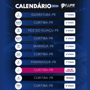 FJJ-PR lança calendário 2026 com expansão histórica do Circuito Paranaense