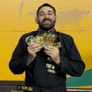 Felipe DDD conquista quatro medalhas no Sul Brasileiro da PBJJF em Blumenau