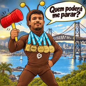 Chapolin da Ilha da Magia assume o segundo lugar no ranking de faixas-marrons da IBJJF