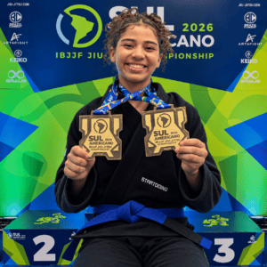 Yasmin Rodrigues conquista peso e absoluto no Sul-Americano da IBJJF em Barueri