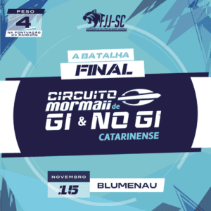 Circuito Mormaii de Jiu-Jitsu Catarinense chega à última etapa de 2026 com a “Batalha Final” em Blumenau