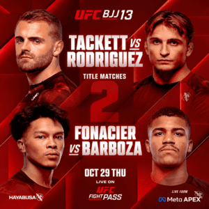 UFC BJJ 13 acontece nesta quinta-feira com duas disputas de cinturão em Las Vegas